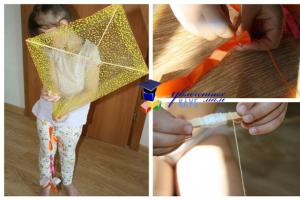 Как сделать воздушного змея из одного листа бумаги Треугольные воздушные змеи
